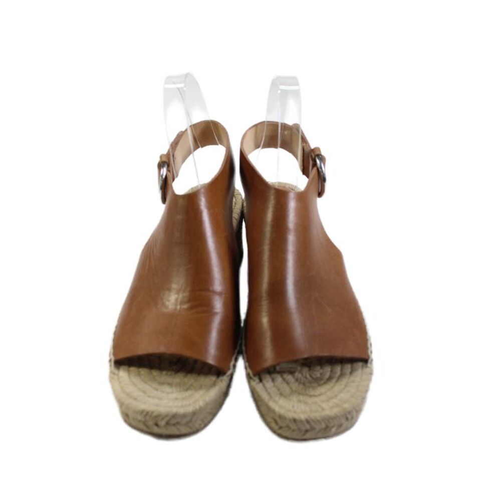 Rag & Bone Womens Leather Calla Espadrille Wedge Sandals Brown Size 7.5 - Picture 2 of 5
